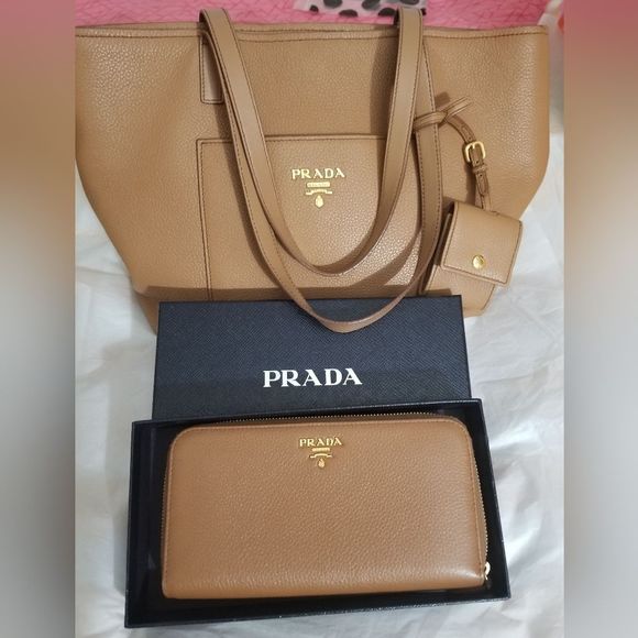 Prada Handbags - Prada bag and wallet set
